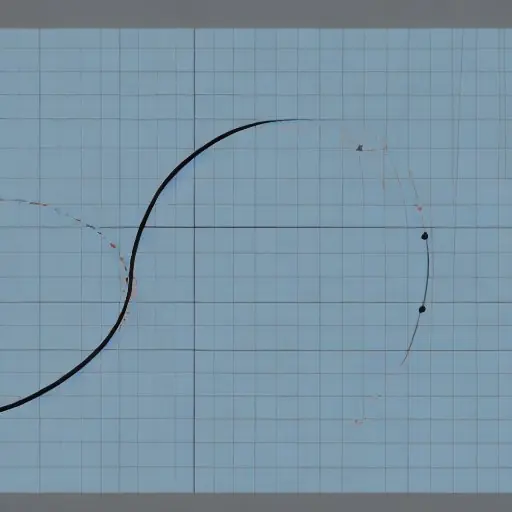 Illustration der Gruppengesetze einer elliptischen Kurve: zwei orange markierte Punkte A und B auf einer indigo‑farbenen Kurve, deren Tangentenlinien, und der resultierende Punkt C nach ihrer Addition, mit einem technischen, schattierten Hintergrund.