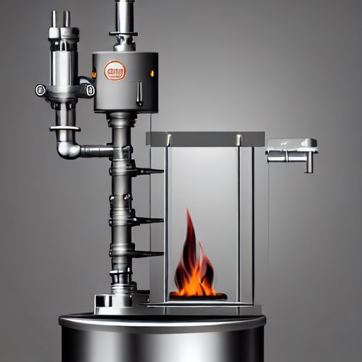 Kalorimeter mit versiegeltem Glasbehälter und Metalldeckel, an dem ein digitales Thermometer und ein Wärmeflussmesser angebunden sind; ein brennendes Kraftstoffprobe erzeugt Flamme und heißes Gas, während Farbverläufe von Blau nach Rot die Wärmeüb…