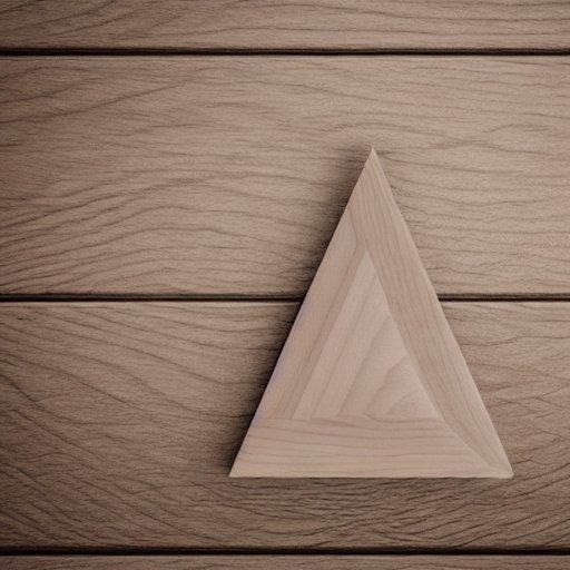 Nahaufnahme eines rechtwinkligen Dreiecks auf einem Holztablett, Seiten a, b und c beschriftet, Quadrate an jeder Seite, ein Messschieber daneben; die Beleuchtung hebt die rechte Ecke hervor und verdeutlicht den Satz des Pythagoras.