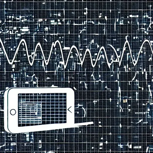 Side‑Channel‑Angriff auf ein elliptisches Kurven‑Kryptografie‑Gerät: Wärmekarte in Rot‑Orange, Oszilloskop, Hacker‑Silhouette analysiert Stromspuren.