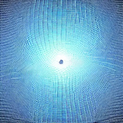 Vibrant blaue elliptische Kurve über einem komplexen Koordinatensystem mit Rasterhintergrund, ein hervorgehobener Punkt P und die Tangente an P, die die Gruppengesetze der elliptischen Kurve veranschaulicht.