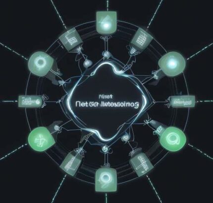 Netzwerkdiagramm, das den schnellen Datenfluss von Sensoren zu einer lokalen Edge-Verarbeitungseinheit im Vergleich zur Verbindung zur entfernten Cloud zeigt.