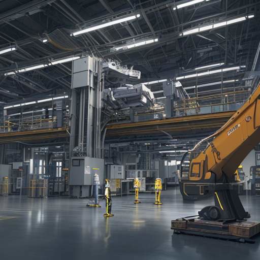 Techniker überwacht holografische Datenvisualisierungen auf einem automatisierten Fabrikboden, die prädiktive Wartungsrouten und Qualitätskontrollmetriken anzeigen.