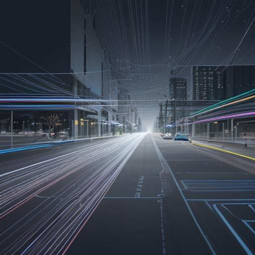 Visuelle Darstellung eines globalen Netzwerks, das durch leuchtende Linien von Datenströmen verbunden ist und die nahtlose Verbindung von Edge-Geräten zu einem zentralen Cloud-Hub symbolisiert.