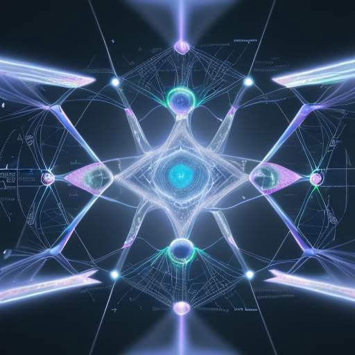 Diverse Forscher und Ingenieure arbeiten konzentriert an einem holografischen Display, das komplexe Datenmodelle und ethische Entscheidungsprozesse visualisiert.