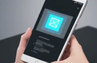 Konzeptionelles Diagramm, das eine Person zeigt, die ein mobiles KI-Interface für personalisiertes Einkaufen nutzt, das Bilderkennung und Produktvorschläge integriert.