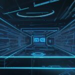 Ein futuristisches, leuchtendes Hologramm eines Gehirns verwebt komplexe Codezeilen und Datenströme in einem modernen Labor, was den Übergang von einfacher Textgenerierung zu autonomer KI-Logik visualisiert.