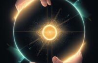 Eine futuristische digitale Landschaft zeigt ein glühendes neuronales Netzwerk, das in goldenen Staub zerfällt, während eine holografische Hand versucht, eine flackernde Datenkugel zu berühren – eine Darstellung der Grenze zwischen klaren Informat…