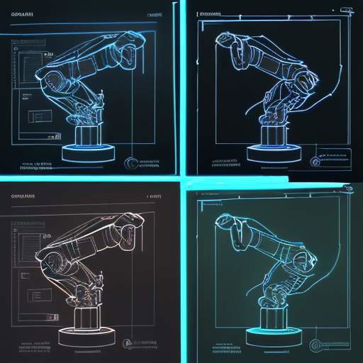 Eine geteilte Darstellung eines Roboterarms, der eine Tasse bewegt, kombiniert mit einem digitalen Entscheidungsbaum, der komplexe Aufgaben in modulare Teilschritte wie „Identifizieren“, „Messen“ und „Ausführen“ zerlegt.