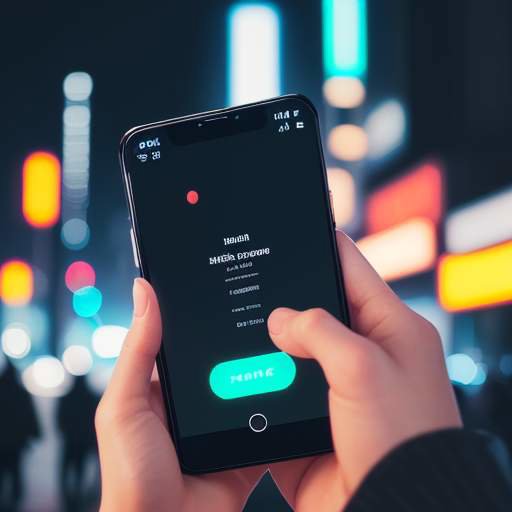 Nahaufnahme einer Person, die ein Smartphone mit einer KI-gestützten Übersetzungs-App in einer nächtlichen Stadtszene hält, um die Vorteile moderner KI-Funktionen im Alltag zu visualisieren.