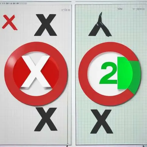 Ein Split-Screen-Vergleich, der einen häufigen Rechenfehler bei Potenzgesetzen mit einem roten X markiert und die korrekte Berechnung (2³ · 3² = 8 · 9 = 72) mit einem grünen Häkchen hervorhebt.