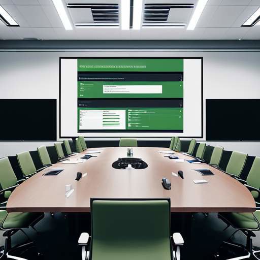Eine diverse Gruppe von Führungskräften in einem modernen Konferenzraum bespricht gemeinsam eine „Compliance Roadmap“ auf einer großen Leinwand, um komplexe regulatorische Anforderungen und Meilensteine zu planen.