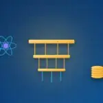 Quantencomputer-Kryostat, Atommodell und Münzstapel