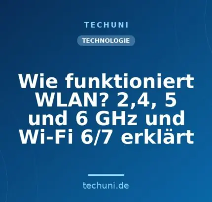 Wie funktioniert WLAN? 2,4, 5 und 6 GHz und Wi-Fi 6/7 erklärt